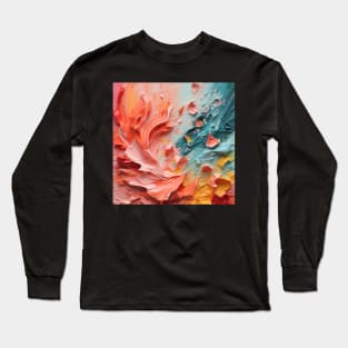 Abstract Strokes: Acrylic Brush Stripe Extravaganza Long Sleeve T-Shirt